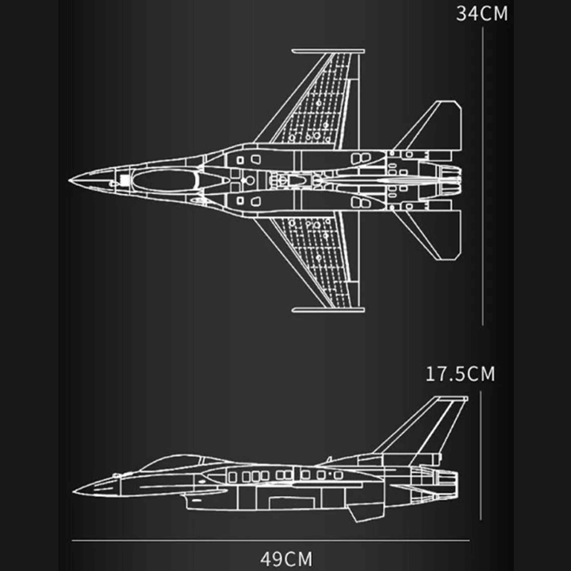 The Mega Fighter Jet Bundle 7846pcs