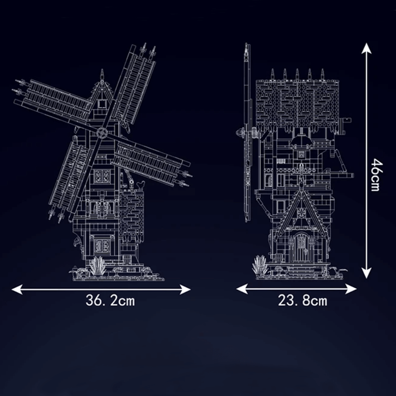 Middle Ages Windmill 1583pcs