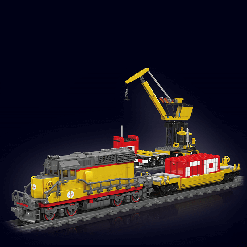 EMD SD40 Freight Train With Crane 1169pcs