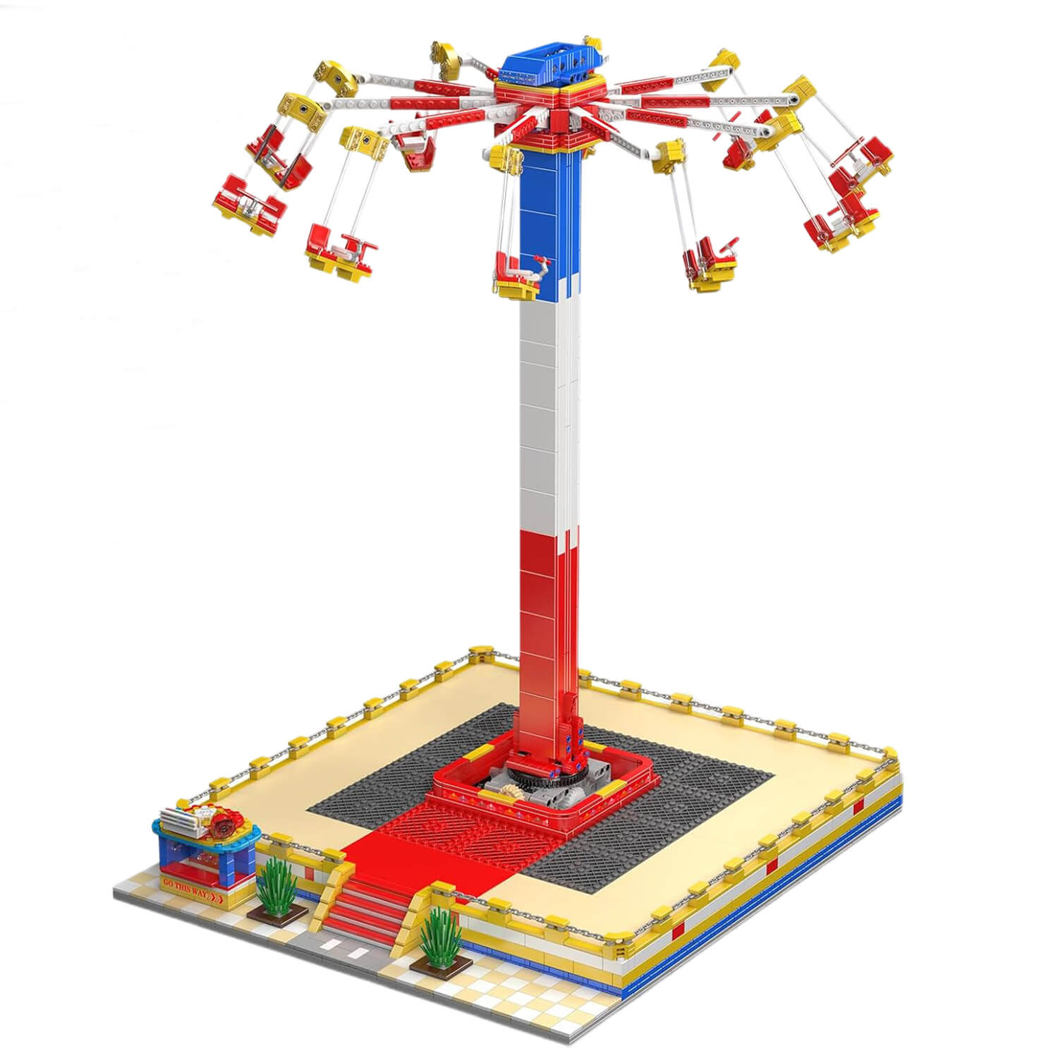 Motorised Swing Carousel 1580pcs