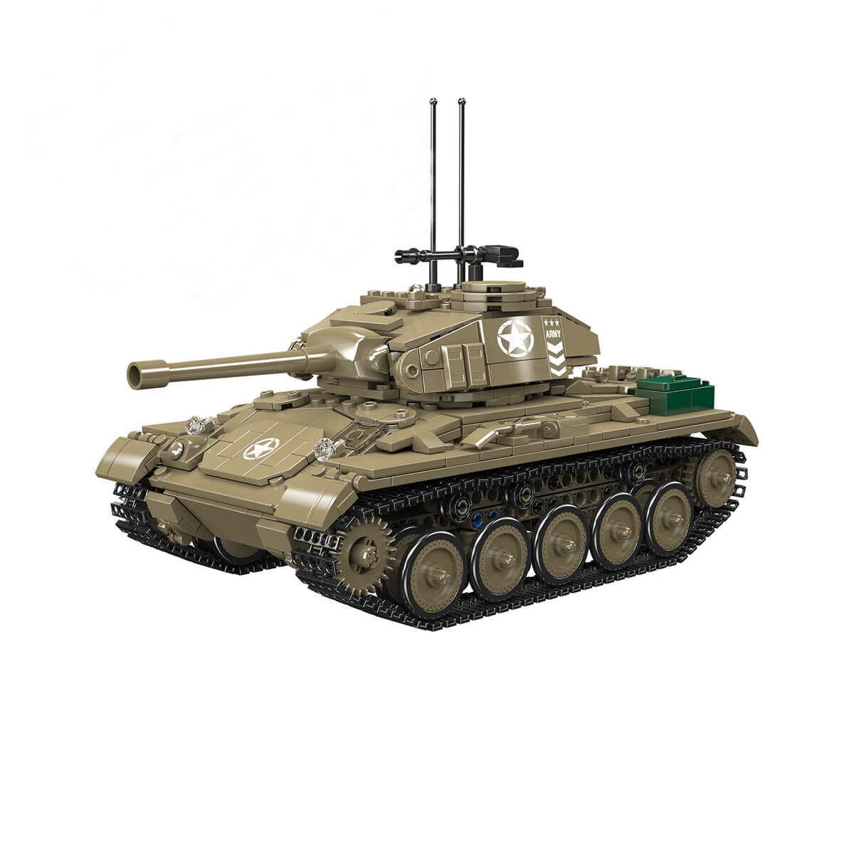 Remote Controlled M24 Chaffee Tank 931pcs