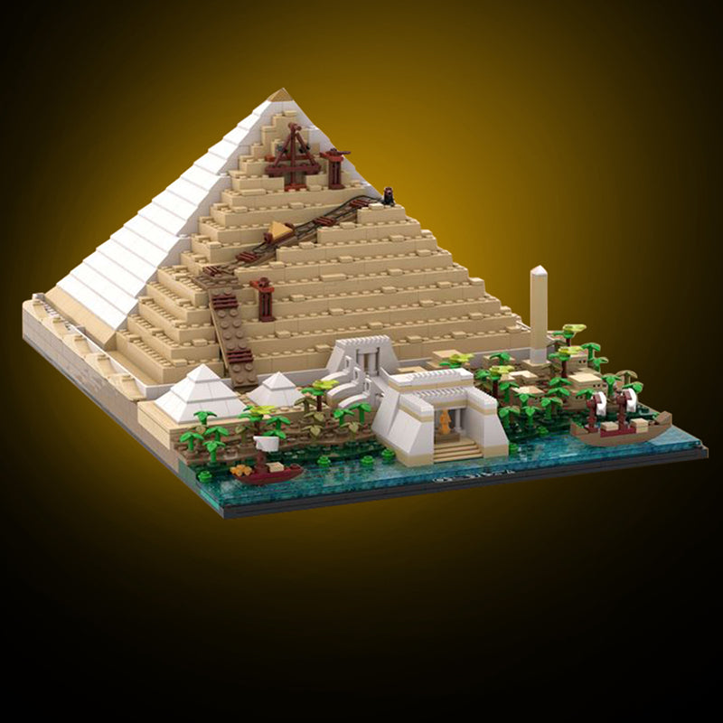 Building Of The Great Pyramid 1467pcs