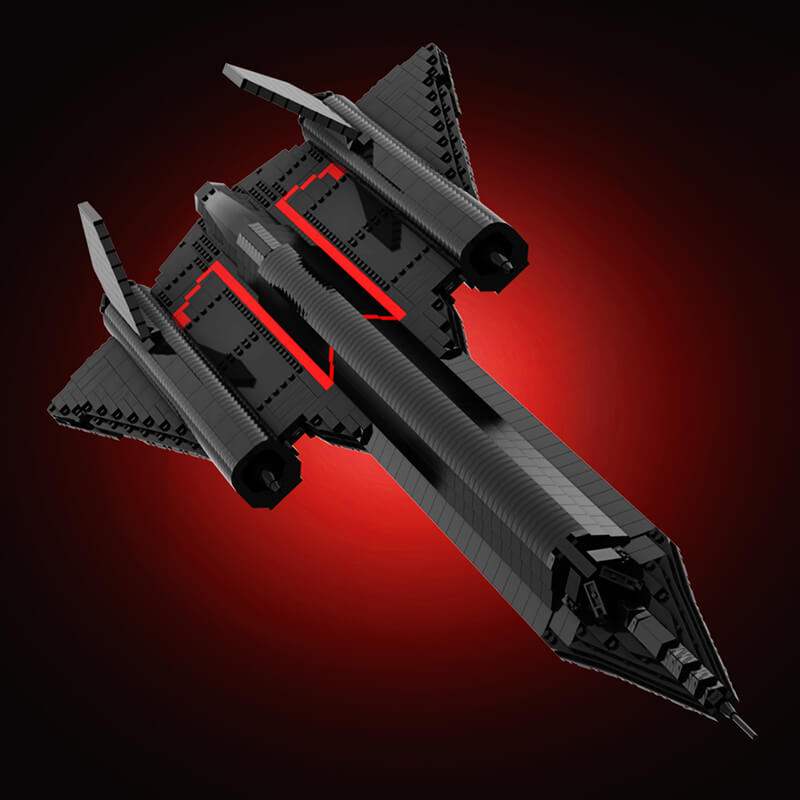 SR-71 Blackbird 1968pcs