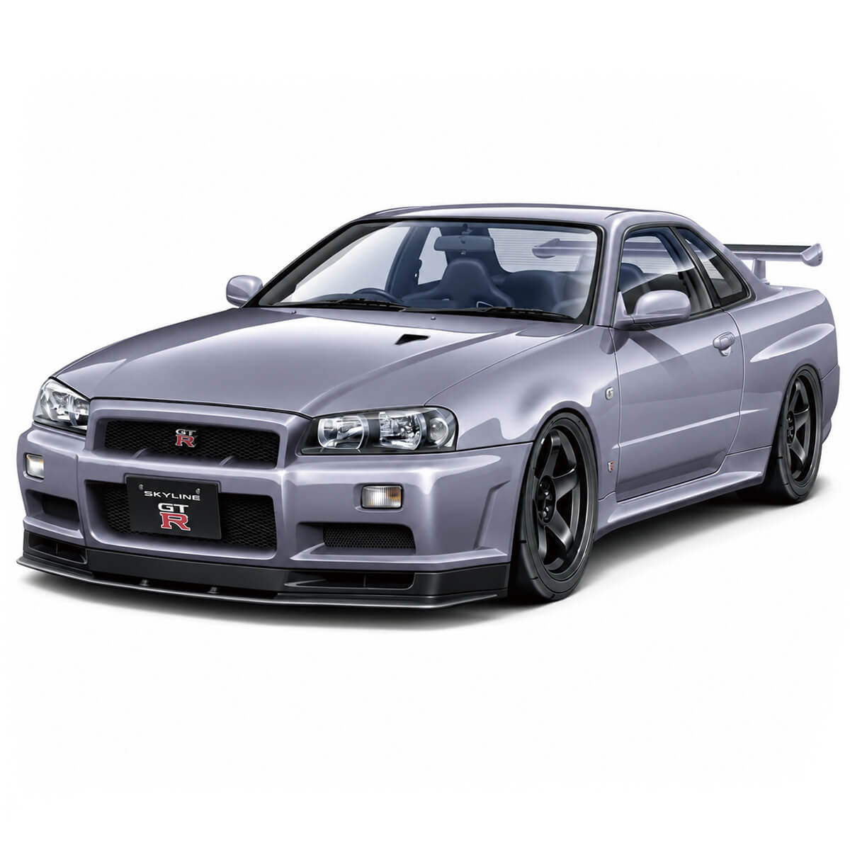 Athlete Silver Nissan Skyline GT-R R34 1:32 Scale - Construction Set