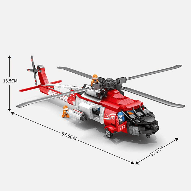 HH-60J Search And Rescue Aircraft 1136pcs