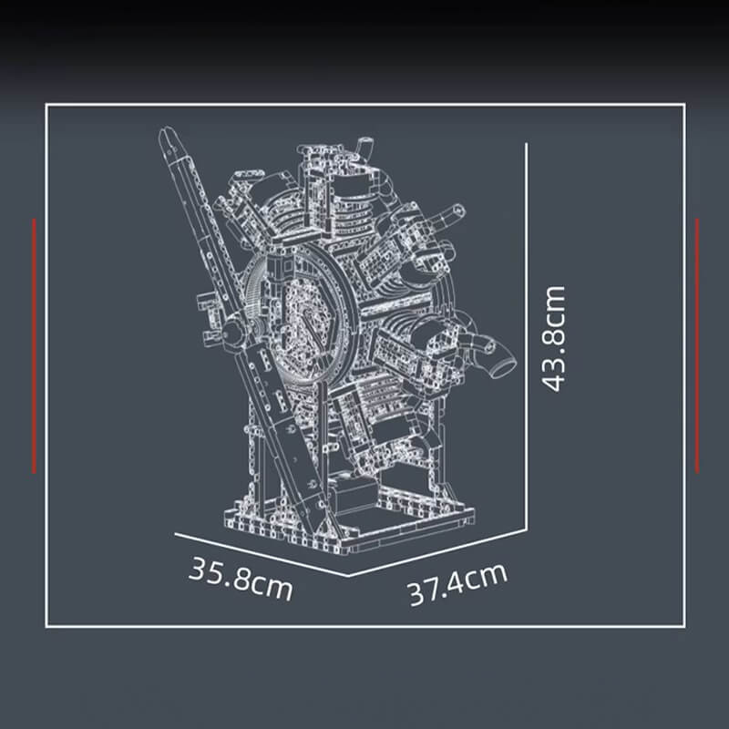 The Ultimate Radial Aircraft Engine 3088pcs