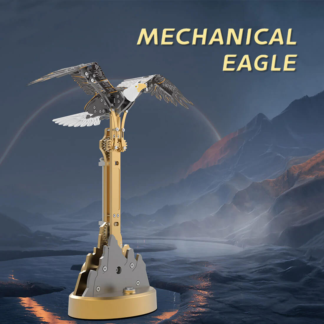 Soaring Mechanical Eagle - Metal Construction Set