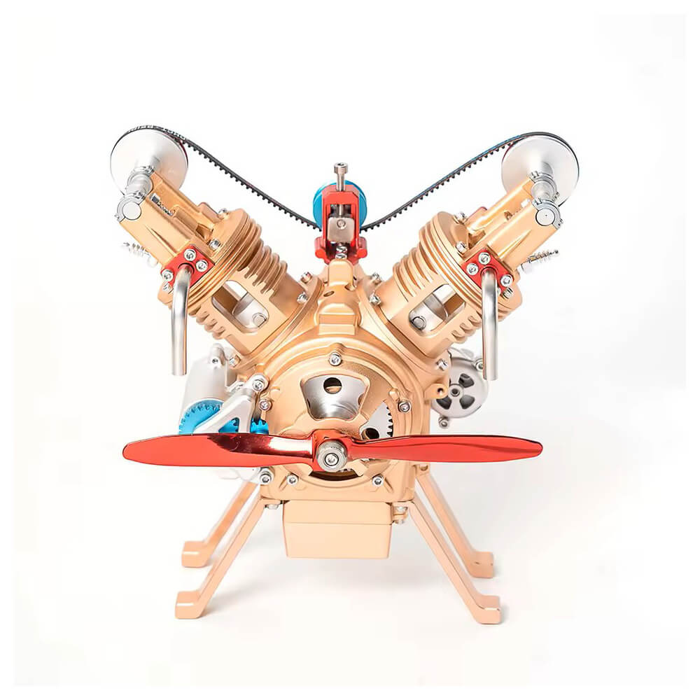 Two Cylinder Aircraft Engine - Metal Construction Set