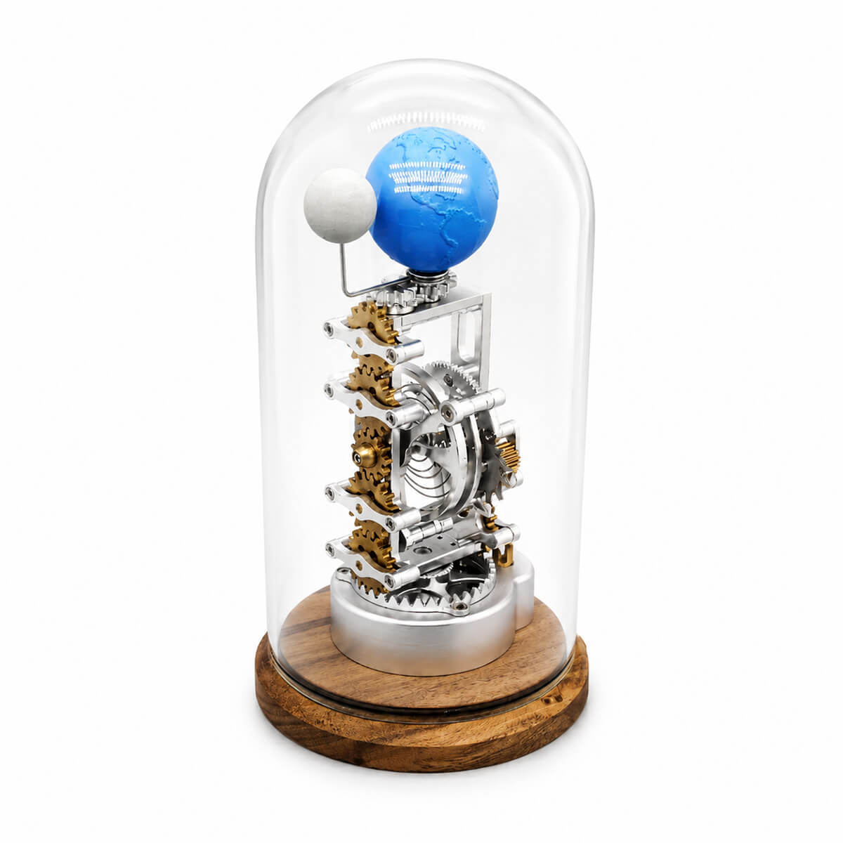 The Earth & Moon Clock - Metal Set