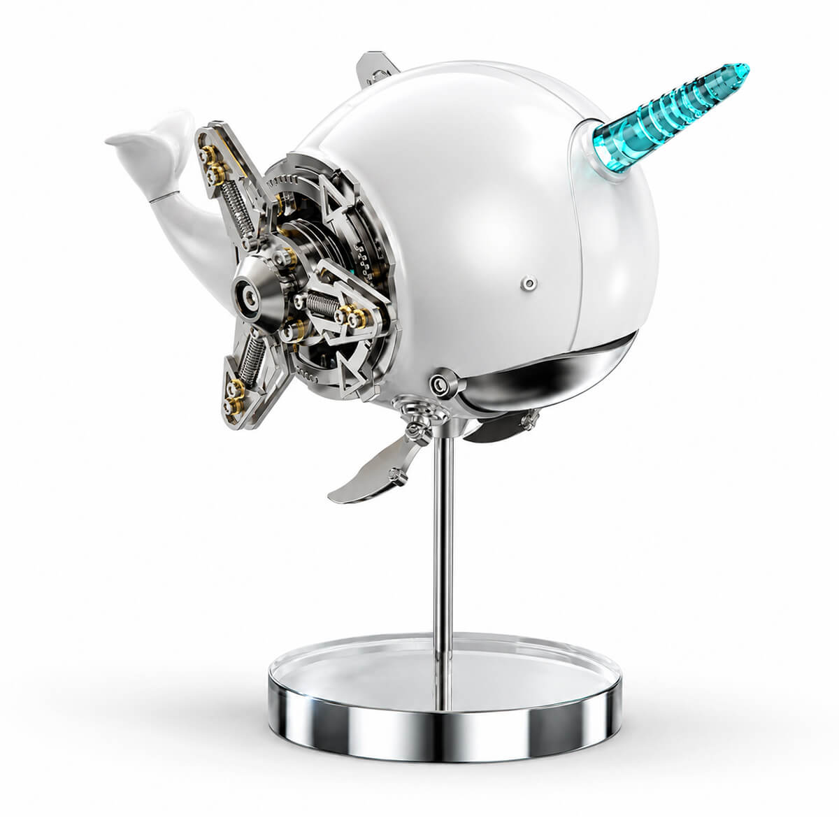 Mechanical Ocean Narwhal - Metal Construction Set