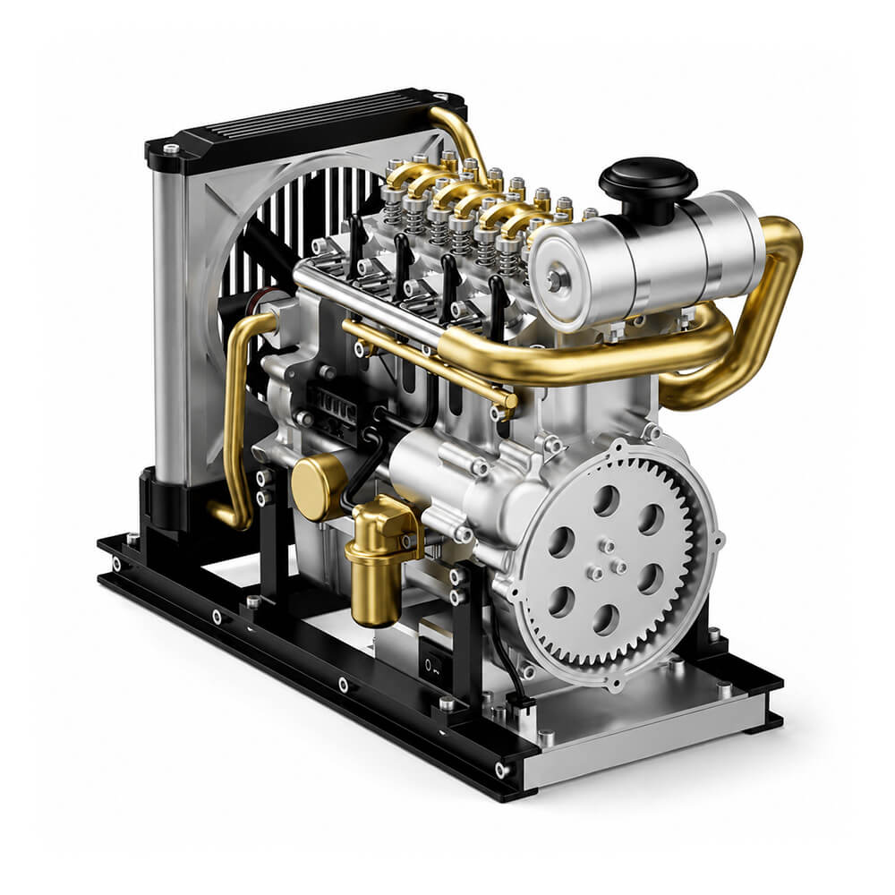 Classic Diesel Engine - Metal Construction Set