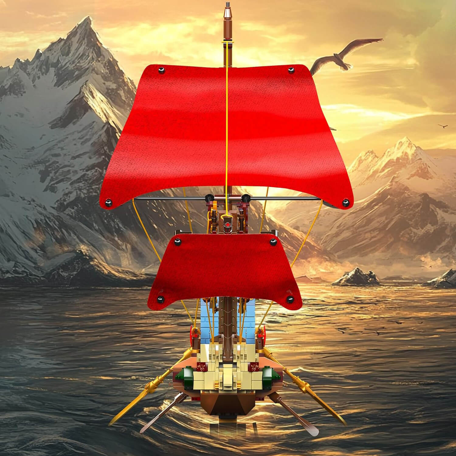 Golden Age Pirate Warship 1465pcs