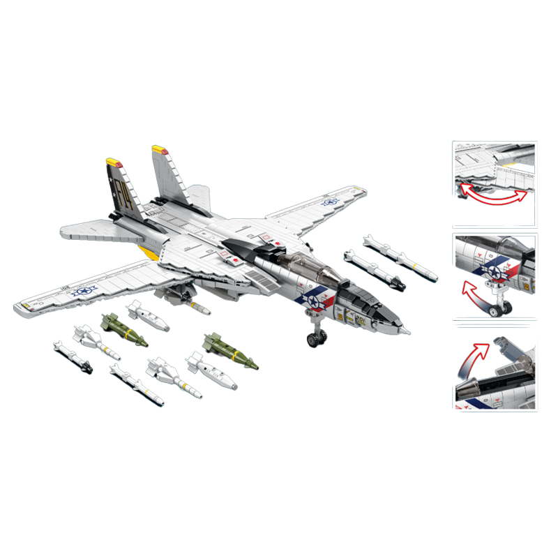 The Mega Fighter Jet Bundle 7846pcs