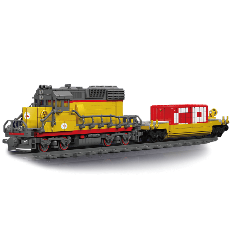 EMD SD40 Freight Train With Crane 1169pcs