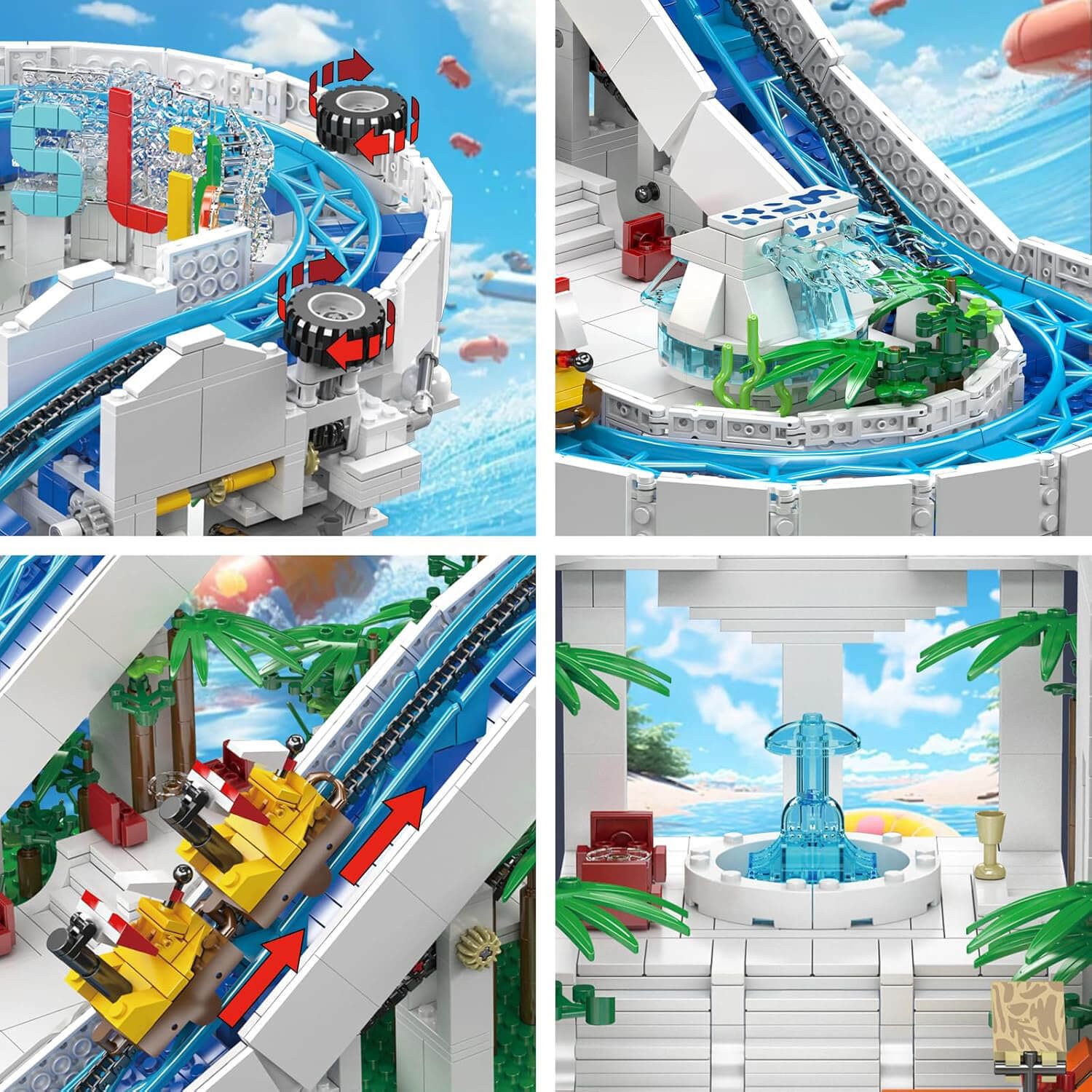 Motorised Water Slide 2087pcs