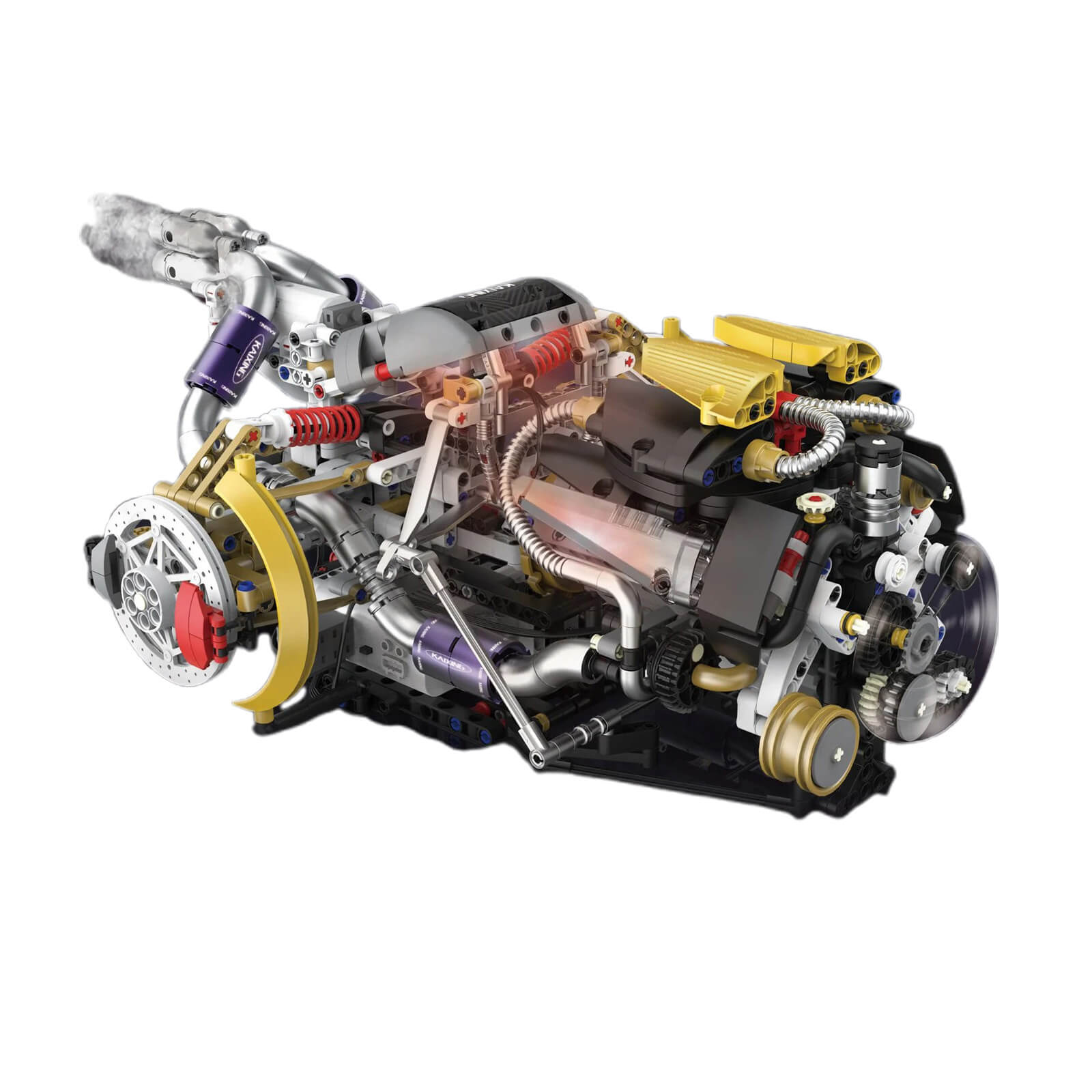 V8 Rear Supercar Powertrain 1393pcs