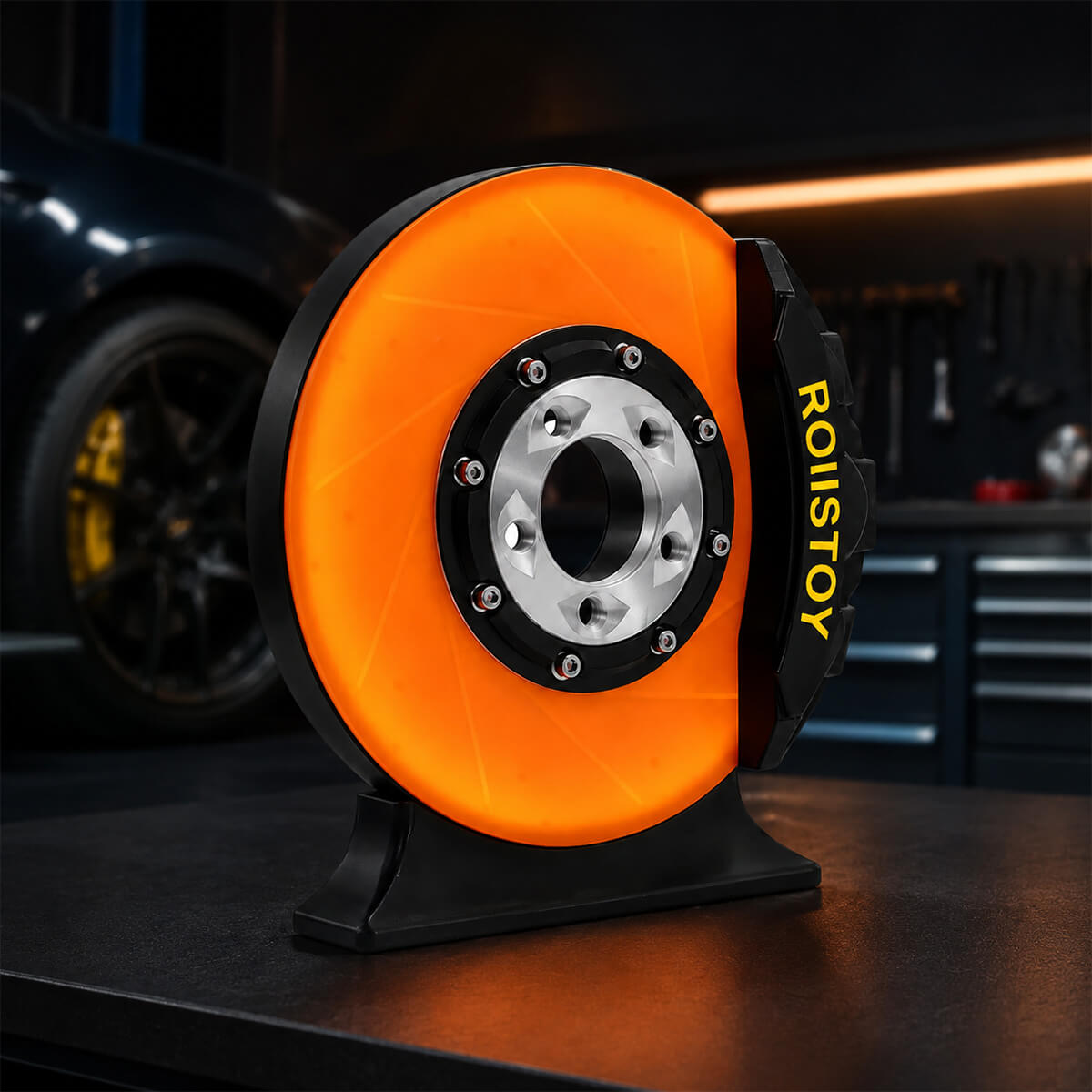 Rotating LED Brake Disc