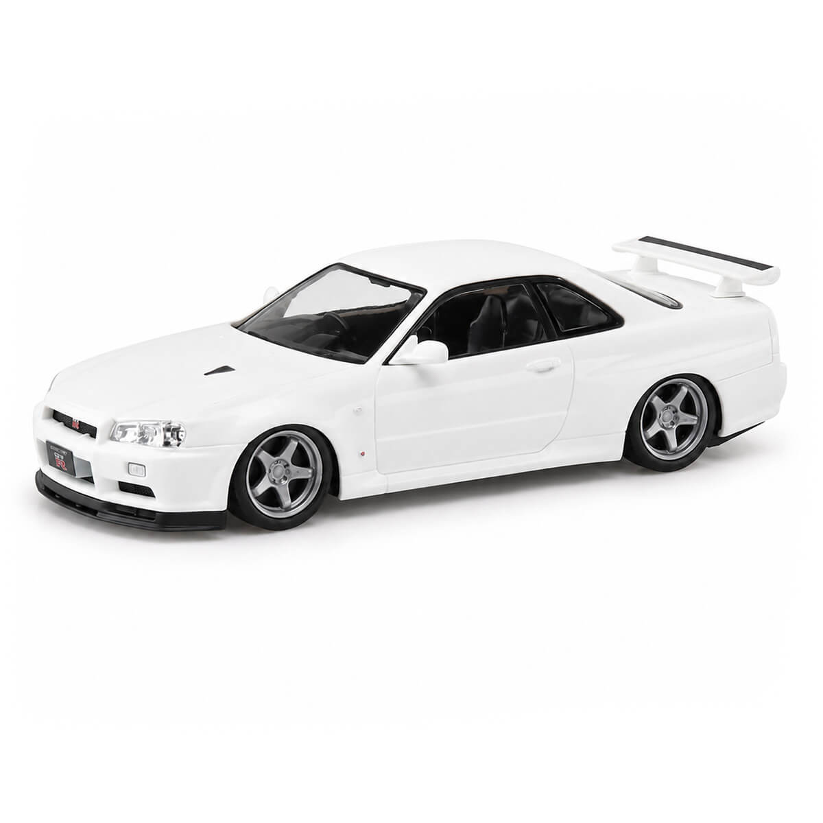 White Pearl Nissan Skyline GT-R R34 1:32 Scale - Construction Set