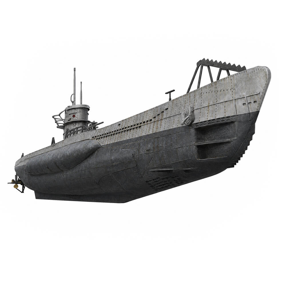 German Submarine U-96 1:144 Scale - Construction Set