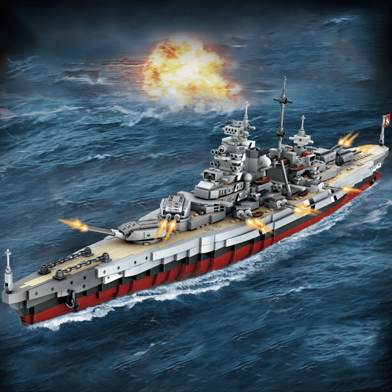 Bismarck Battleship 2080pcs