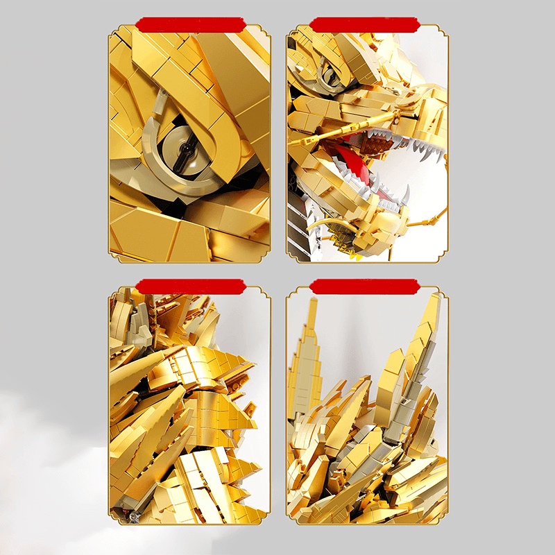 Gold Edition Dragon Head 2571pcs