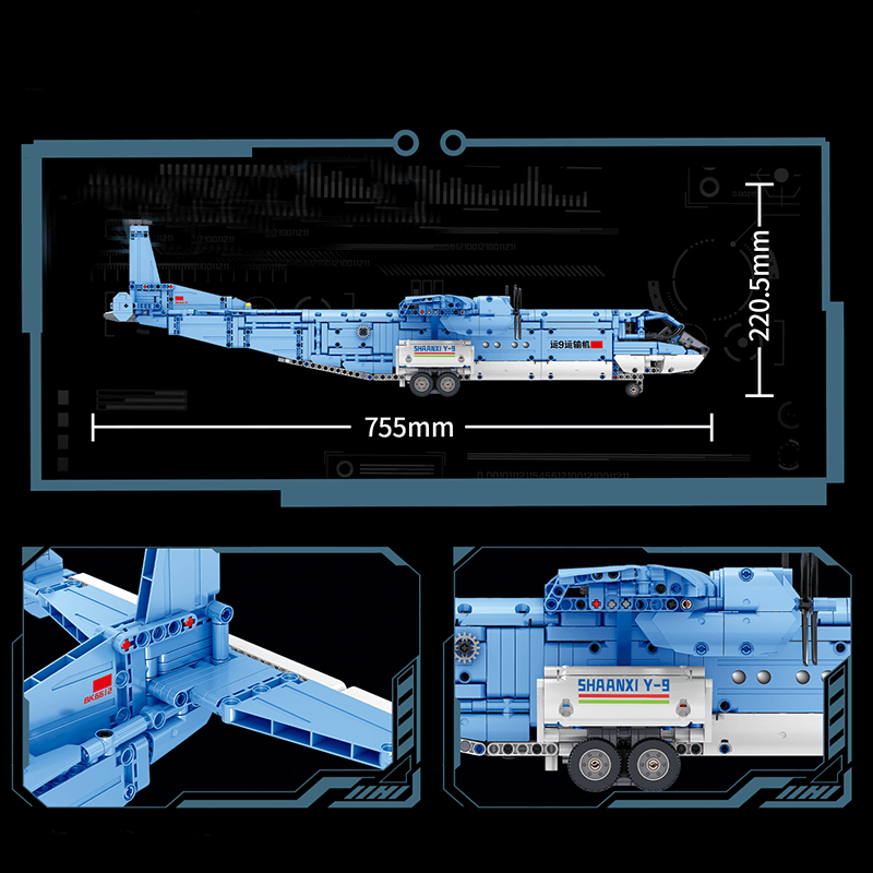 Y9 Transport Aircraft 1855pcs