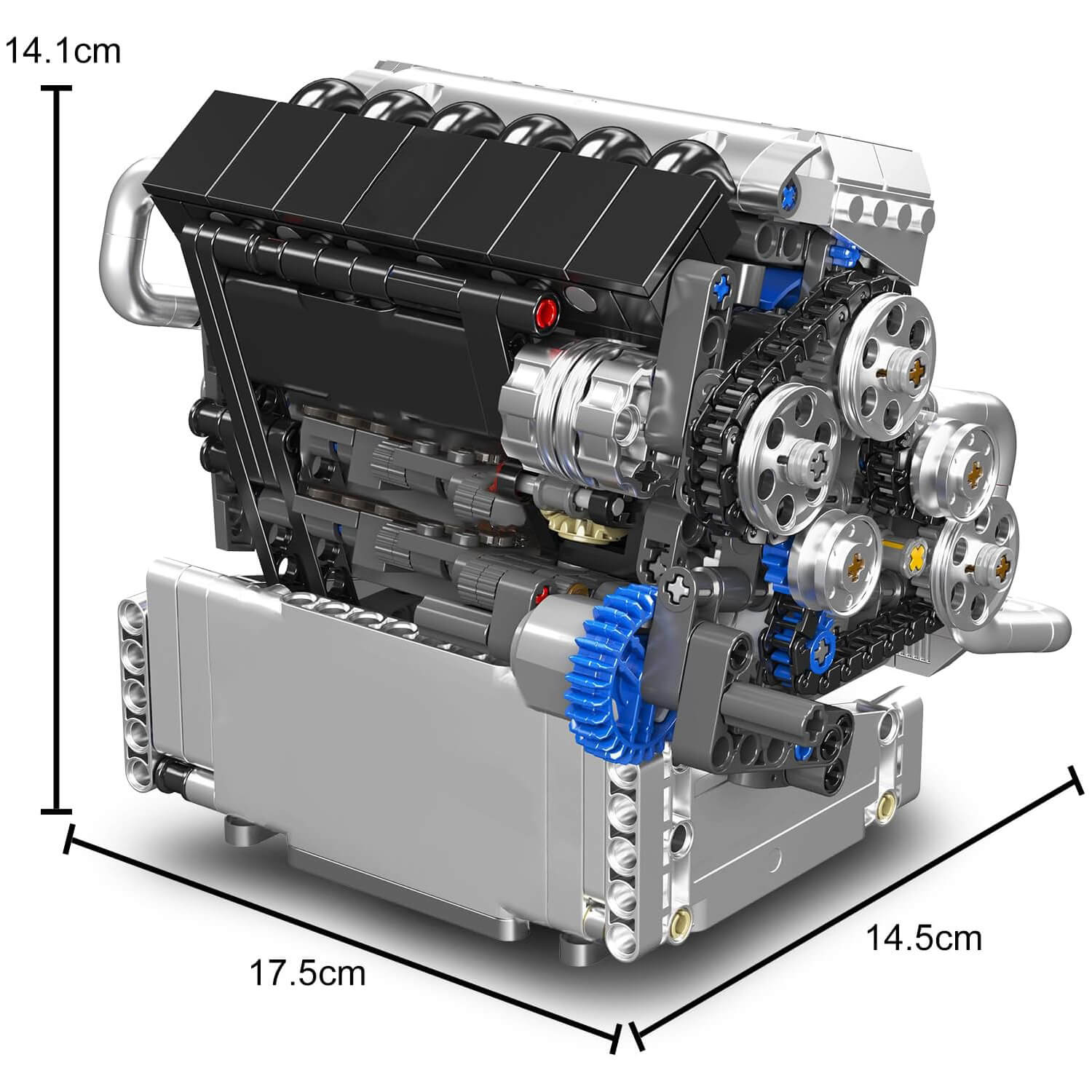 Motorised Inline 6 Bavarian Engine 743pcs
