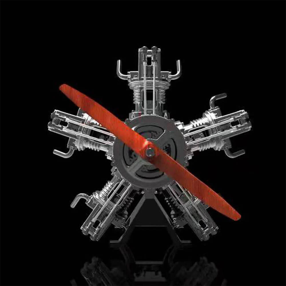 Radial Aircraft Engine - Metal Construction Set