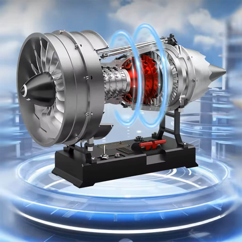 Aircraft Turbofan Engine - Metal Construction Set