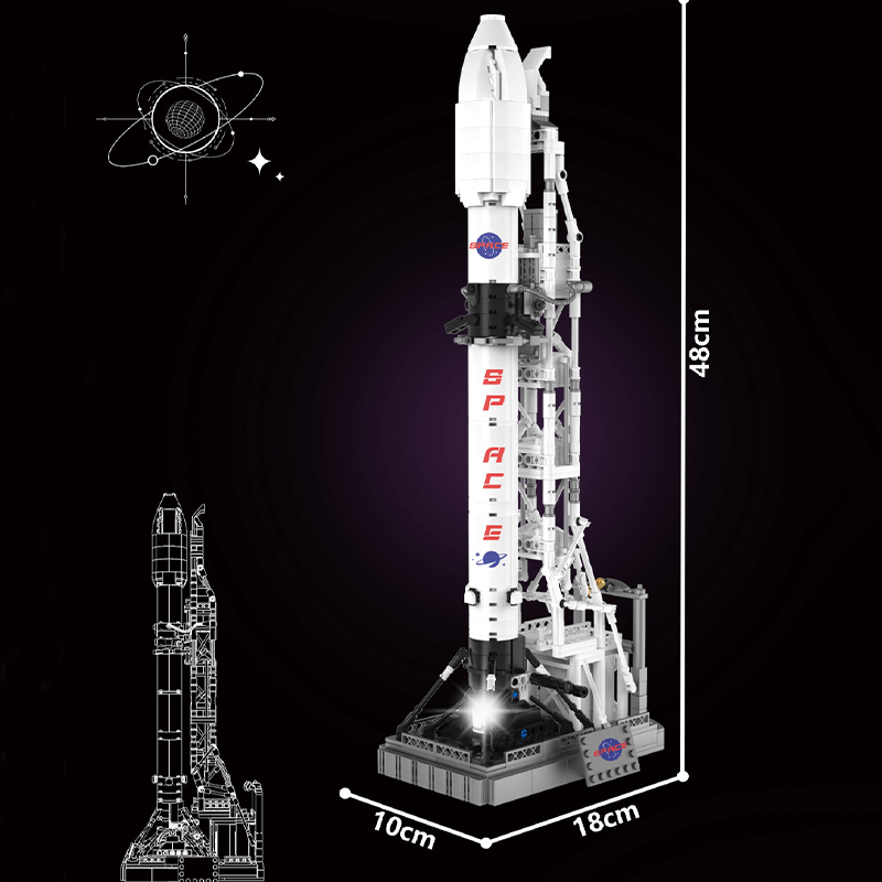 Moon Landing Program Rocket X 868pcs