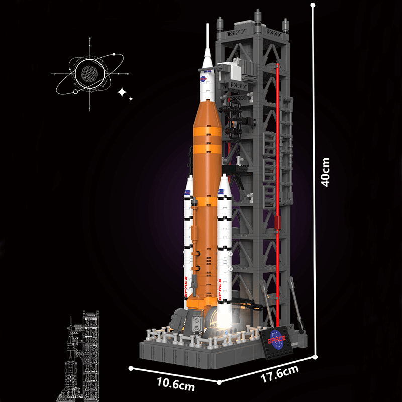 Moon landing: SLS Space Launch System 907pcs