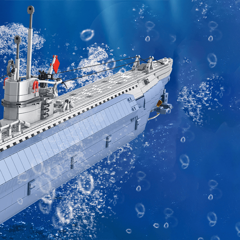 VIIC U-552 Submarine 6171pcs