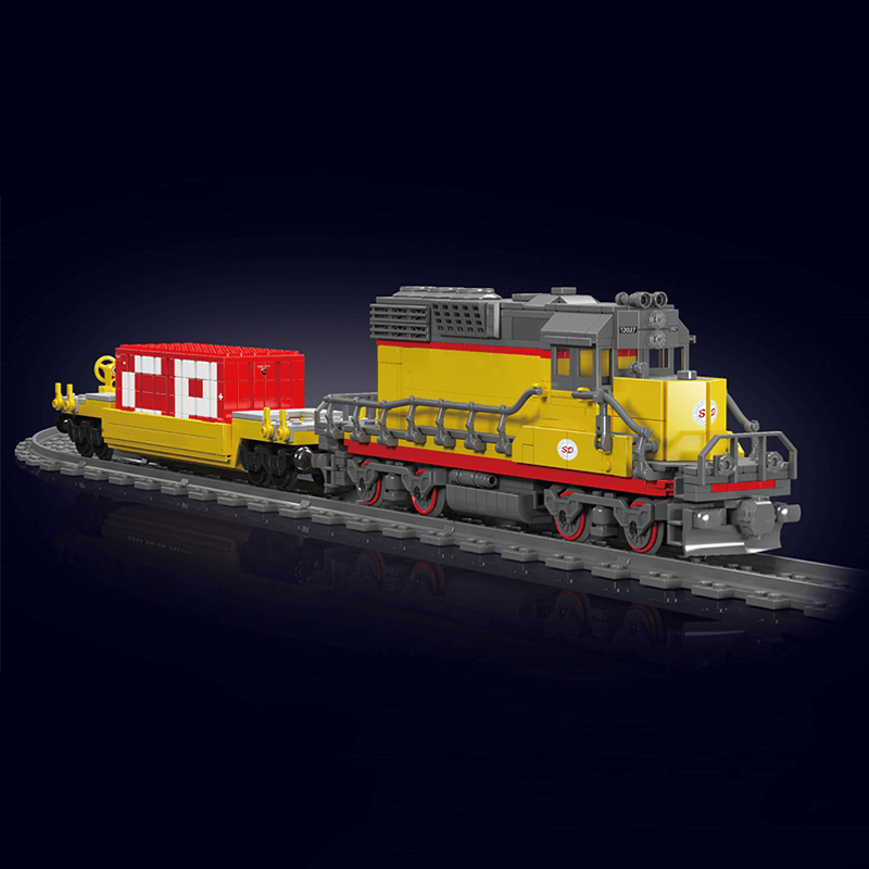 EMD SD40 Freight Train With Crane 1169pcs