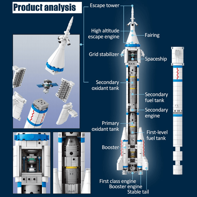 Long March 2F Launch Vehicle 903pcs