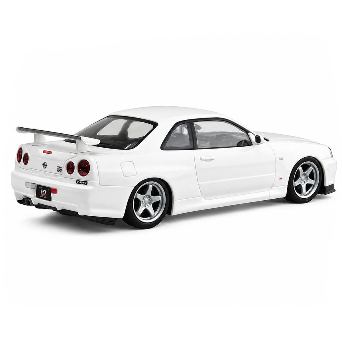 White Pearl Nissan Skyline GT-R R34 1:32 Scale - Construction Set
