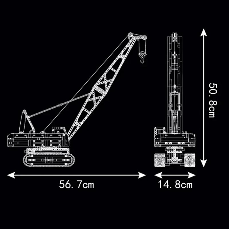 Remote Controlled Dragline 1291pcs