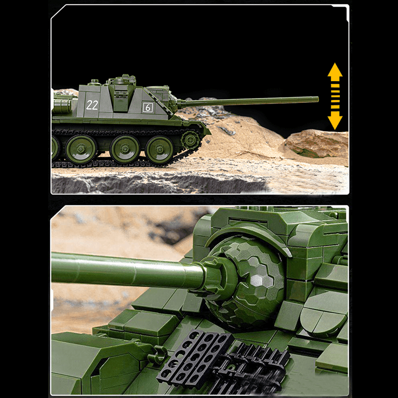 Remote Controlled SU-100 Tank Destroyer 1700pcs