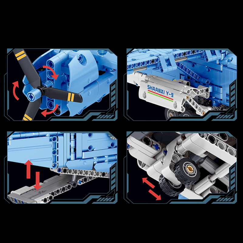 Y9 Transport Aircraft 1855pcs