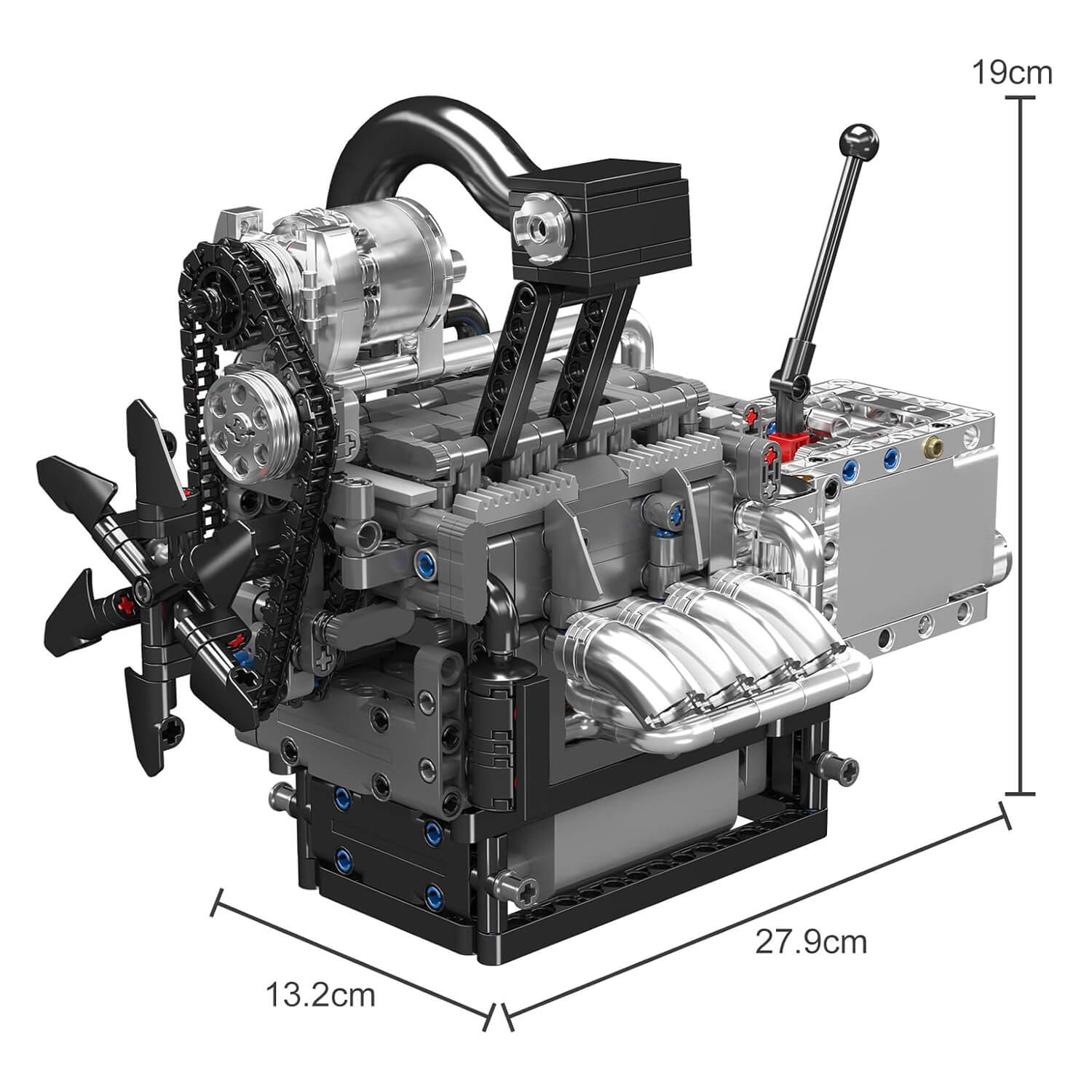 Motorised Rotary Engine 1129pcs