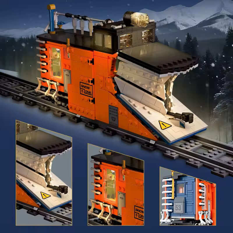 Wedge Snow Plow Train 944pcs