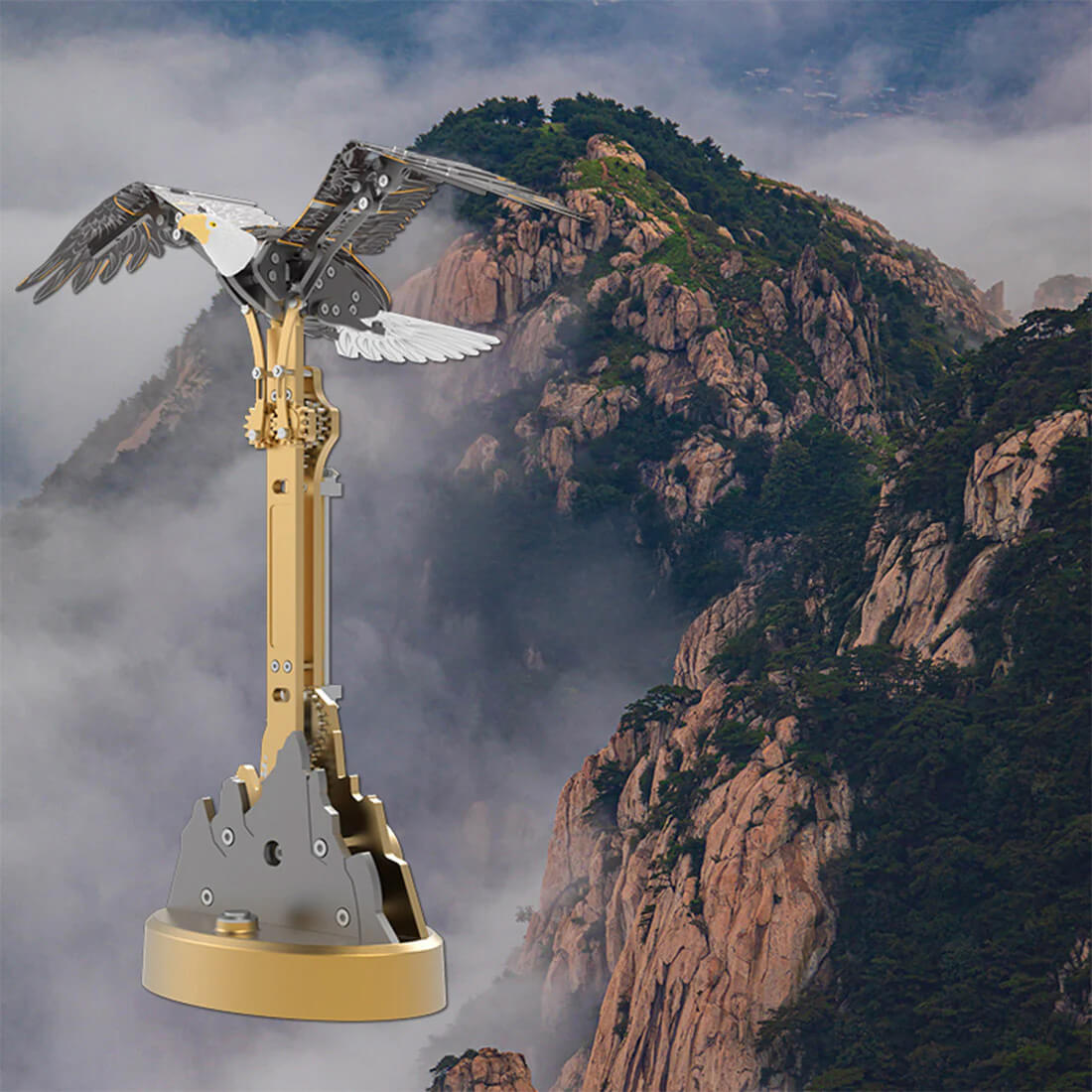 Soaring Mechanical Eagle - Metal Construction Set