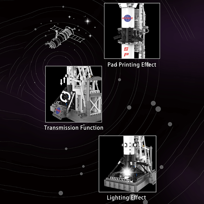 Moon Landing Program Rocket X 868pcs