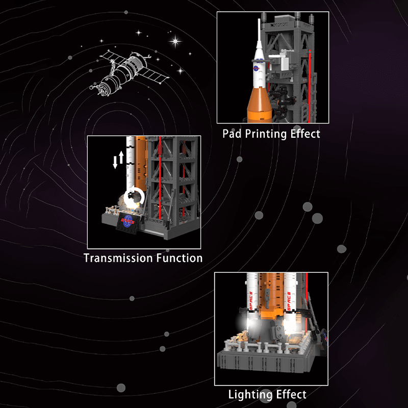 Moon landing: SLS Space Launch System 907pcs