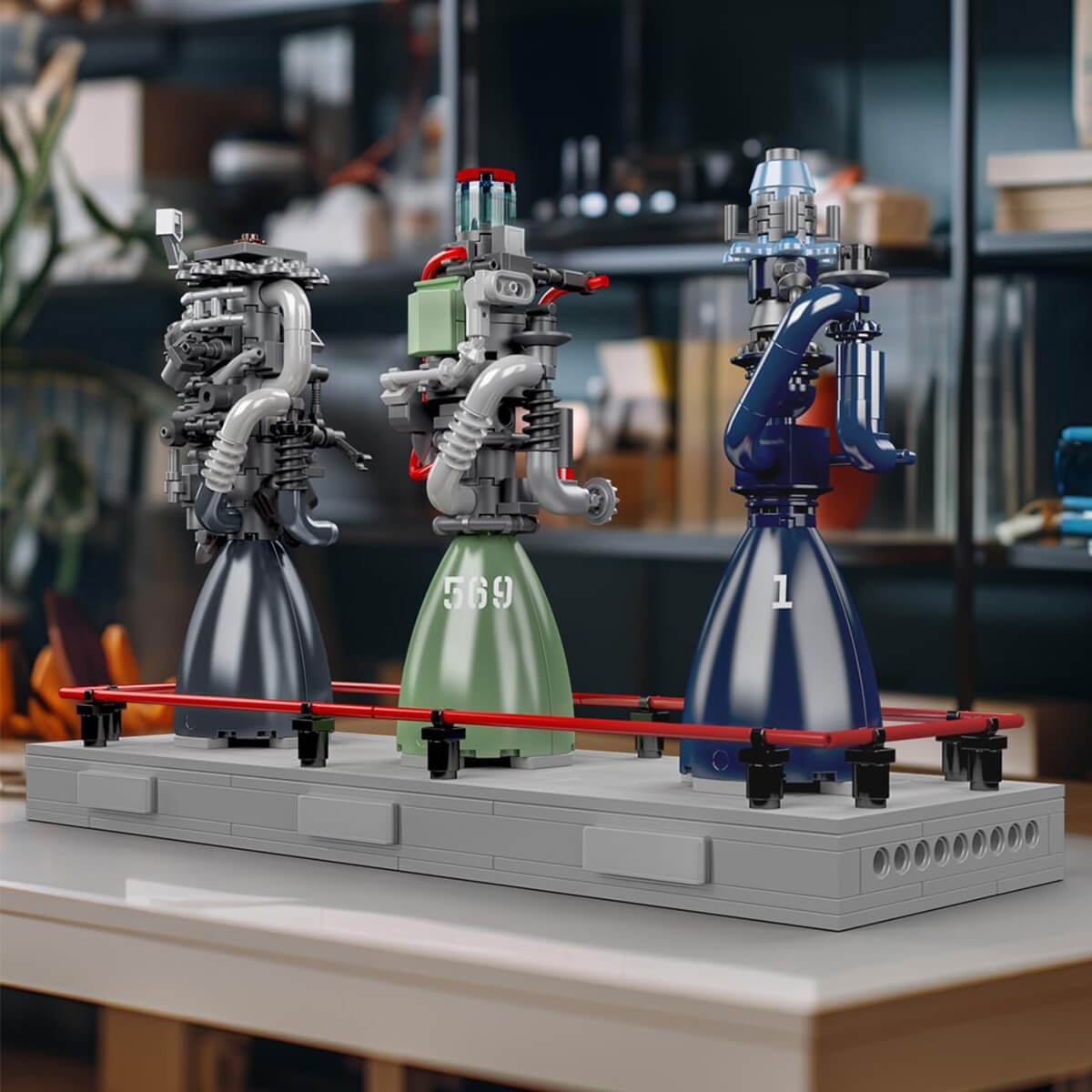 Methalox Rocket Engine Showcase 495pcs