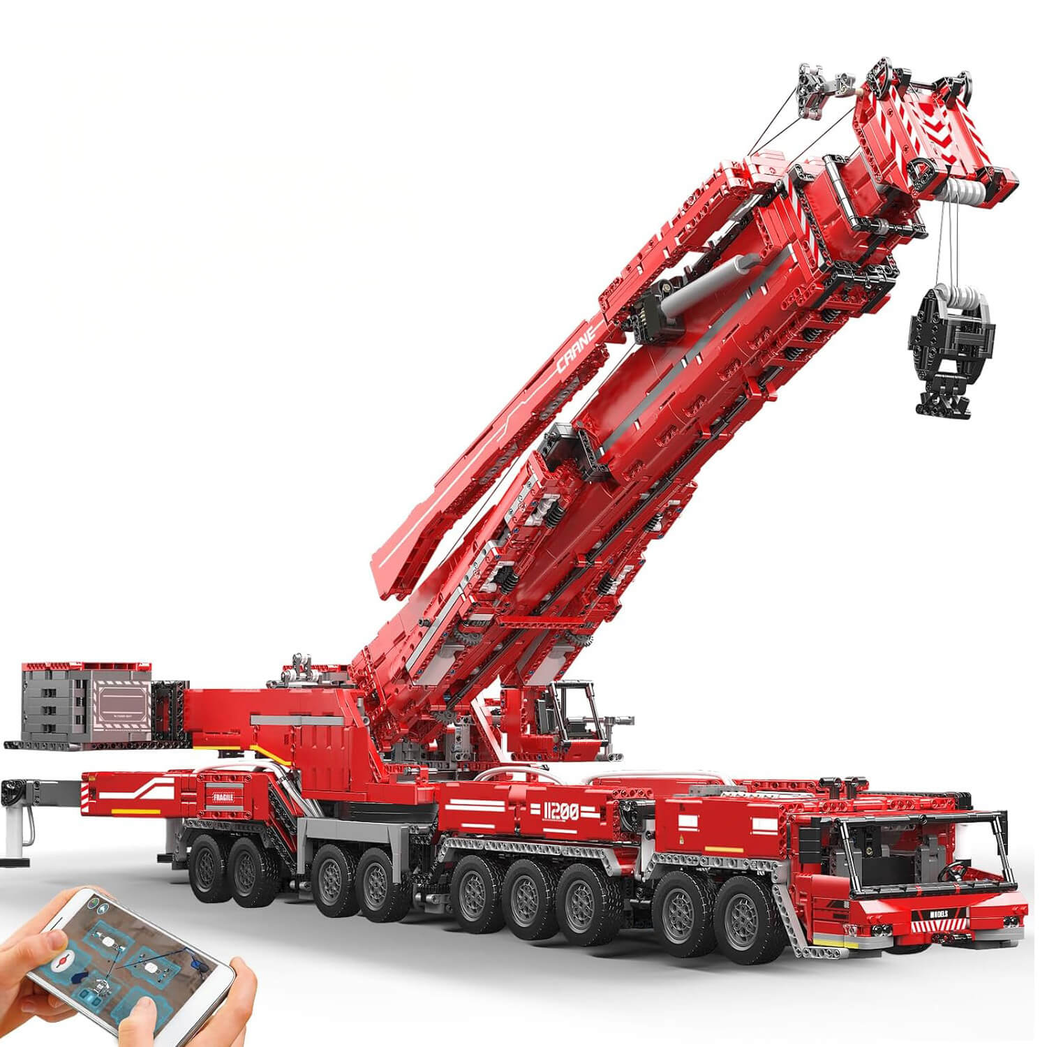 Heavy Duty Remote Controlled Crane V2 8505pcs