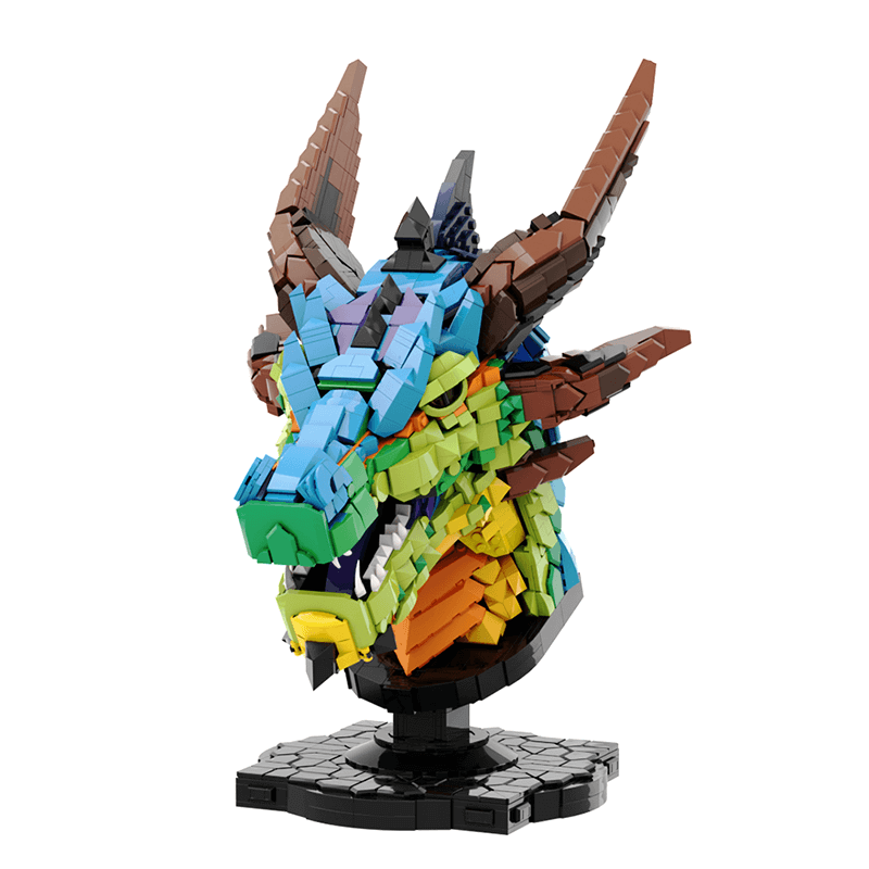 Rainbow Dragon Head 2581pcs