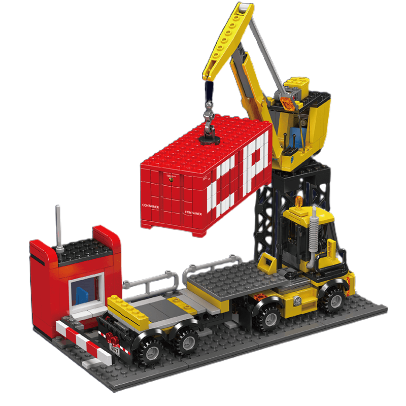 EMD SD40 Freight Train With Crane 1169pcs