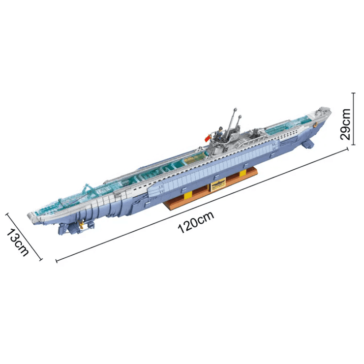 VIIC U-552 Submarine 6171pcs