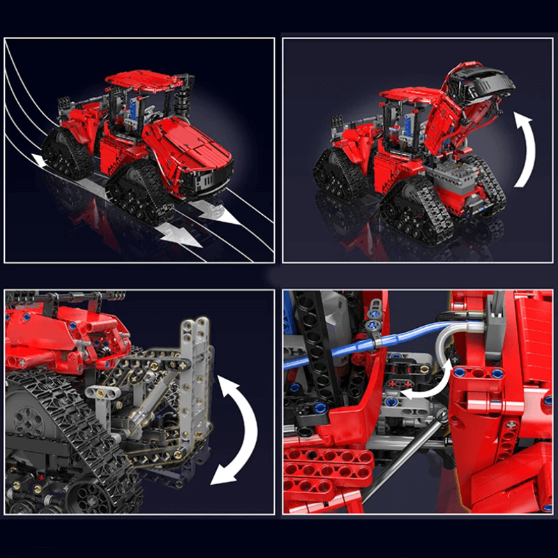 Remote Controlled Pneumatic Crawler Tractor 1697pcs