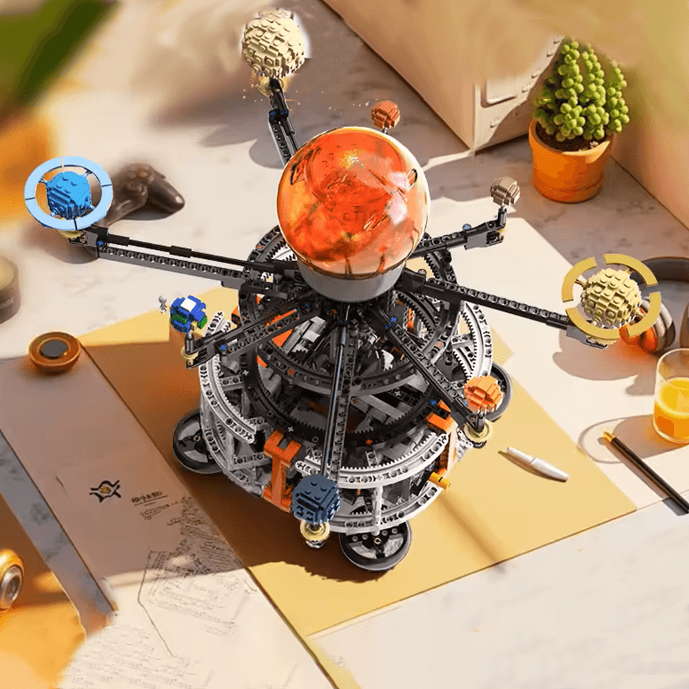 Motorised Rotating Solar System 1281pcs